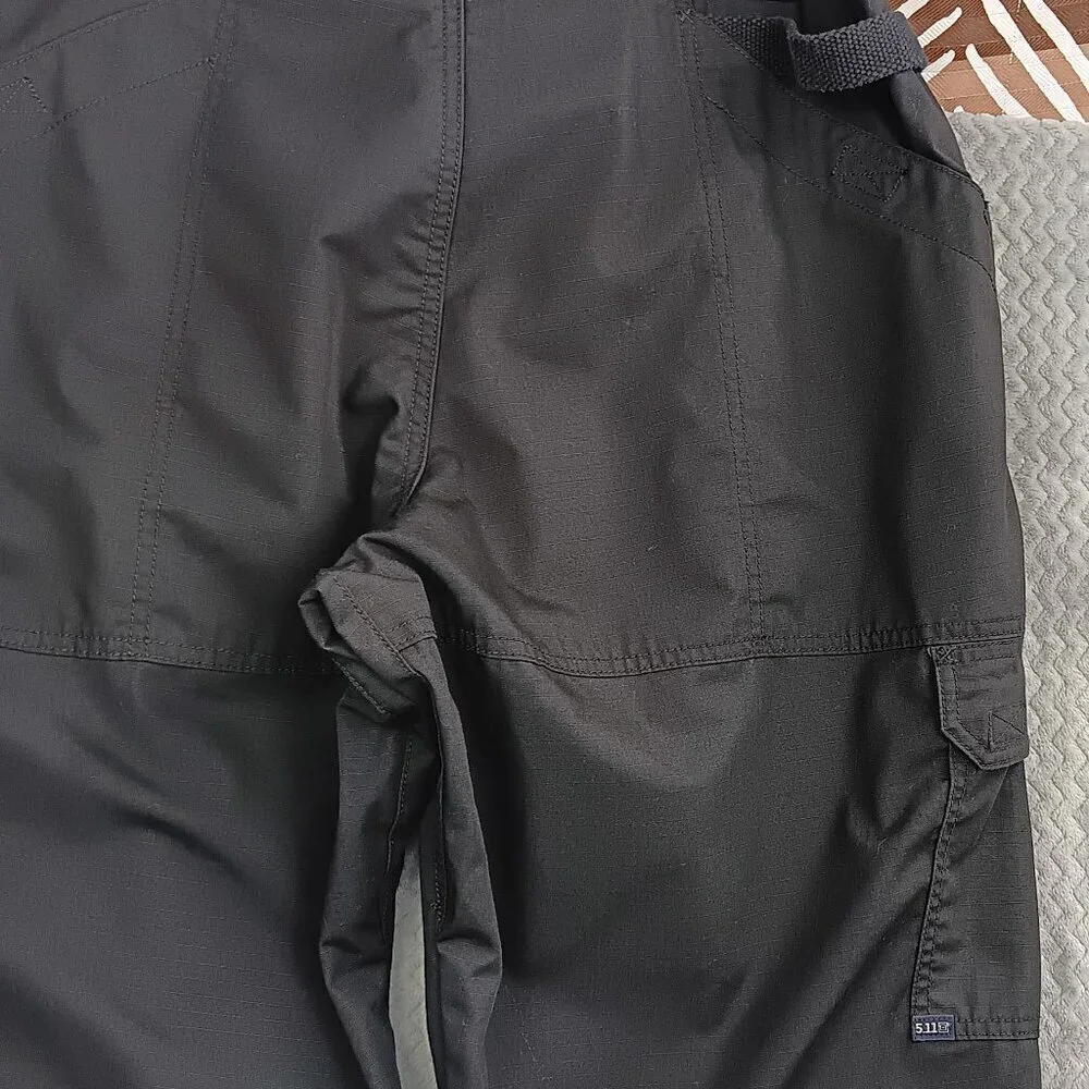 5.11 TACTICAL Pro Pants Men Lightweight Ripstop Cargo Work Pants Sz. 38x36 Black